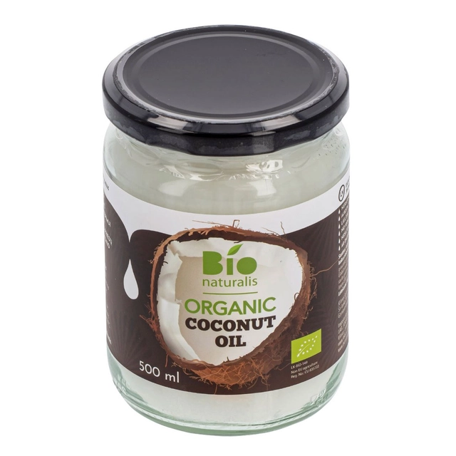 Ekologiškas nerafinuotas kokosų aliejus BIONATURALIS, 500 ml