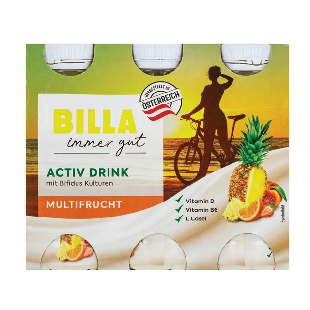 Probiotinis jogurtinis gėrimas BILLA ACTIV, 6x100 g