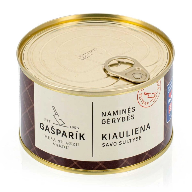 Konservuota kiauliena GAŠPARIK, 420 g