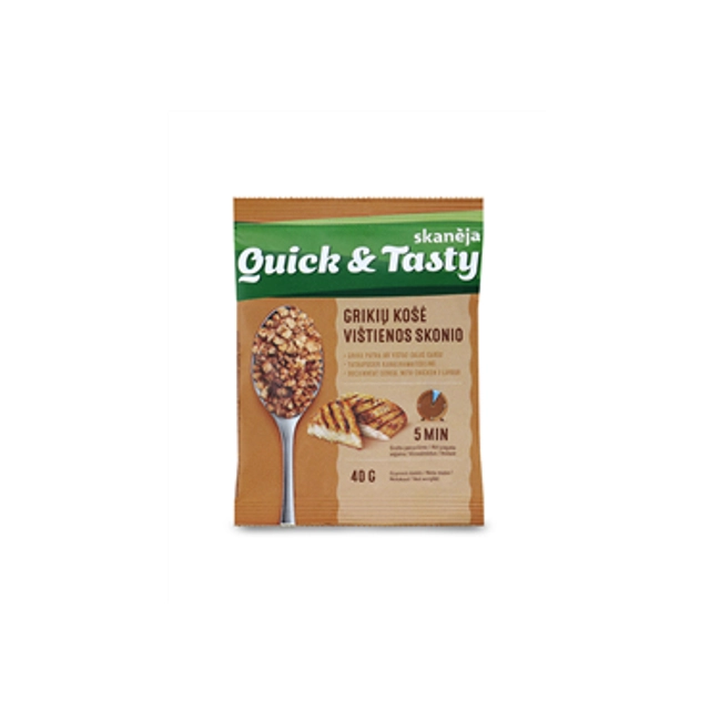 Quick-cooking buckwheat porridge chicken flavor SKANĖJA, 40 g