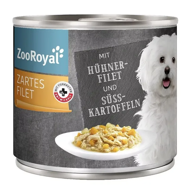 Vištienos su daržovėmis konservas šunims, ZOOROYAL, 140 g