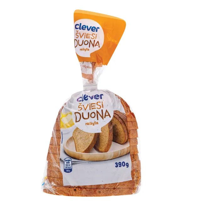 Šviesi raikyta duona CLEVER, 390 g
