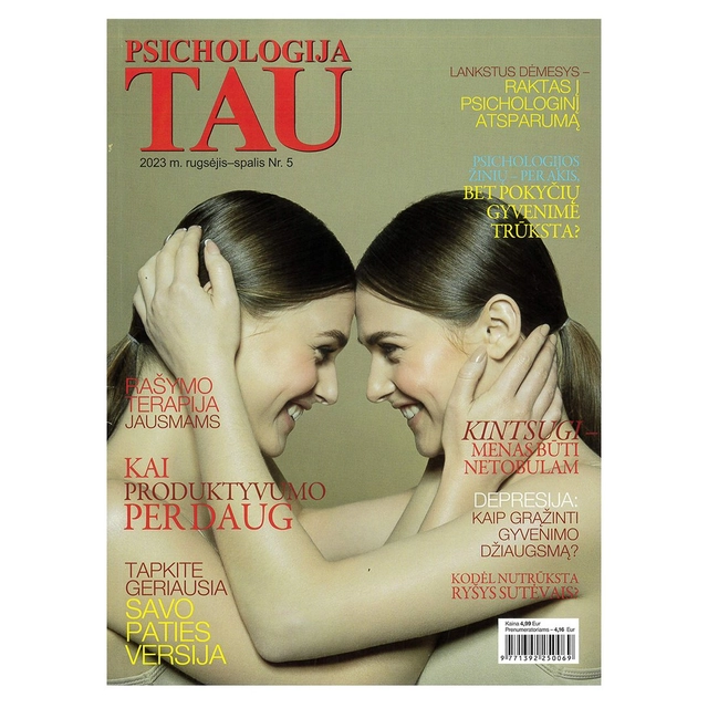 Žurnalas PSICHOLOGIJA TAU, 1 vnt.