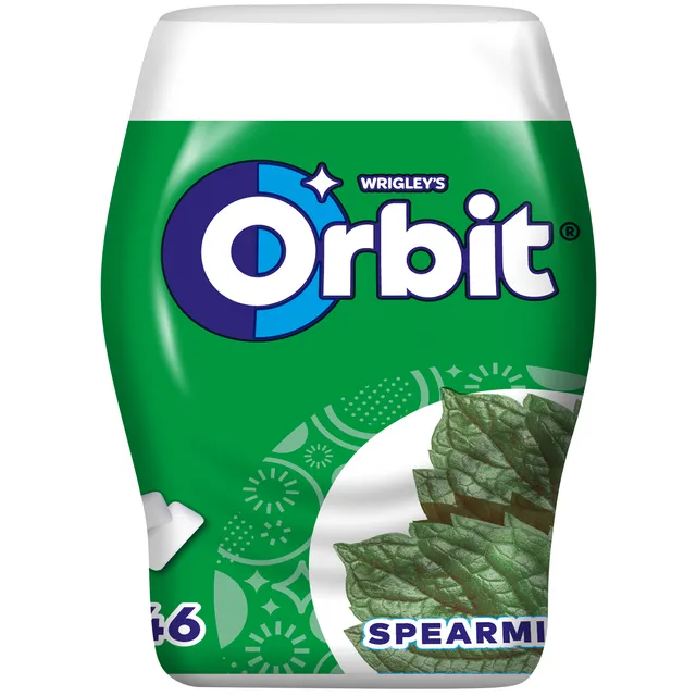 Mėtų skonio kramtomoji guma ORBIT SPEARMINT, 64 g