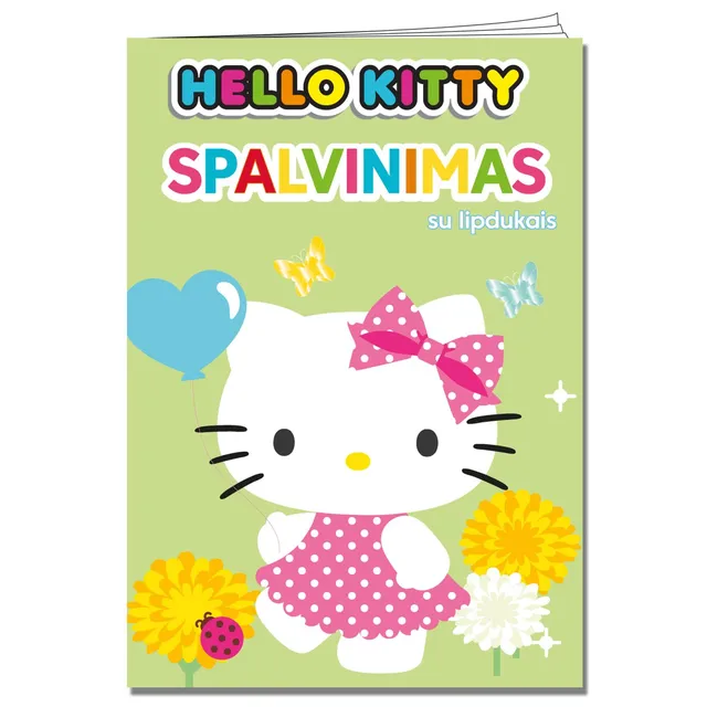 Knyga HELLO KITTY.SPALVINIMAS SU LIPDUKAIS