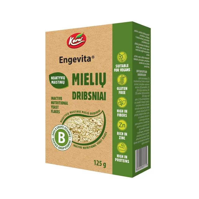 Neaktyvių maistinių mielių dribsniai ENGEVITA, 125 g