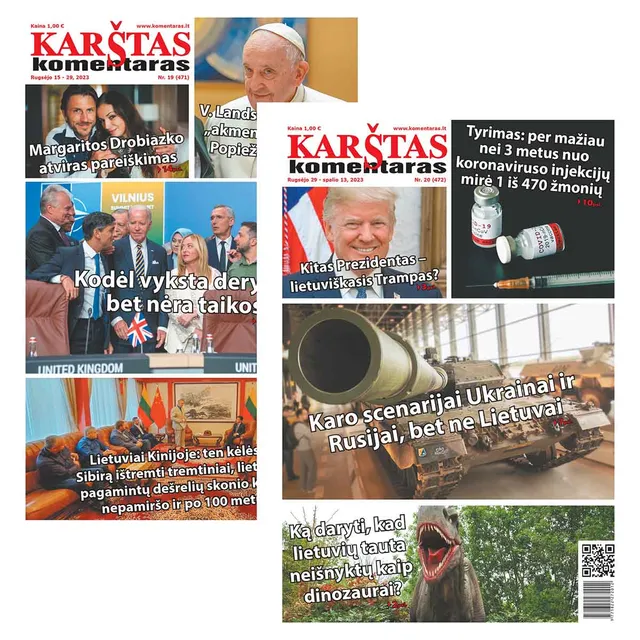 Laikraštis KARŠTAS KOMENTARAS, 1 vnt.