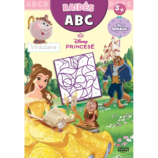 Knyga PRINCESĖS. UŽDUOTĖLĖS SU LIPDUKAIS ABC