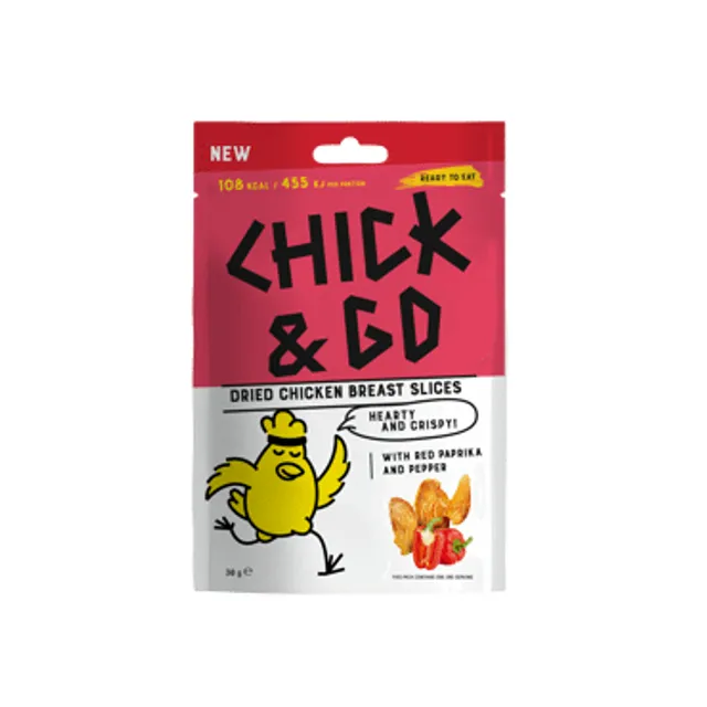 Сухая куриная закуска CHICK&GO Красный перец и паприка, 30г