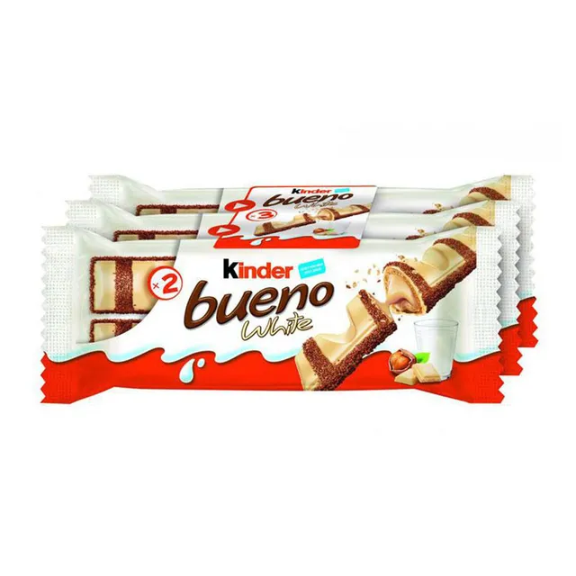 Vafliniai batonėliai KINDER BUENO WHITE, 117 g