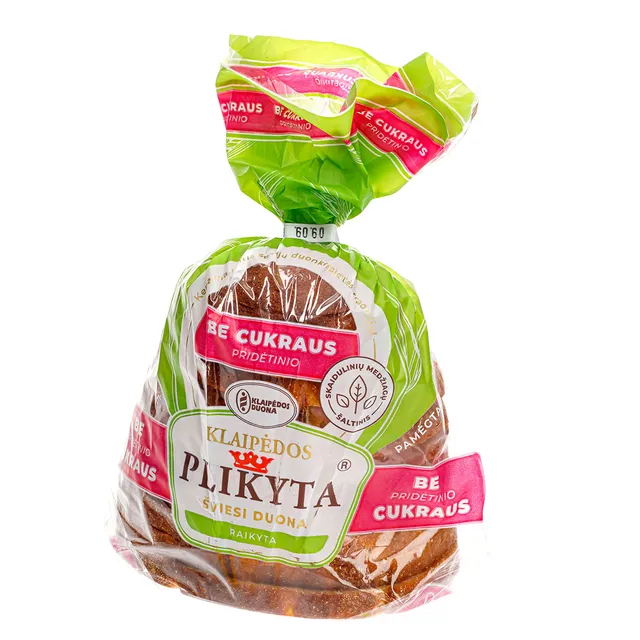Plikyta šviesi duona be pridėtinio cukraus KLAIPĖDOS, 400 g