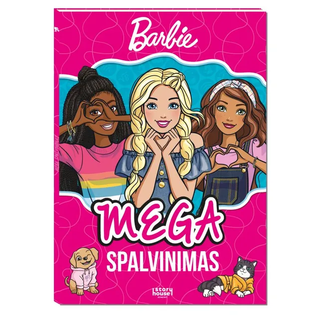 Knyga BARBIE. MEGA SPALVINIMAS