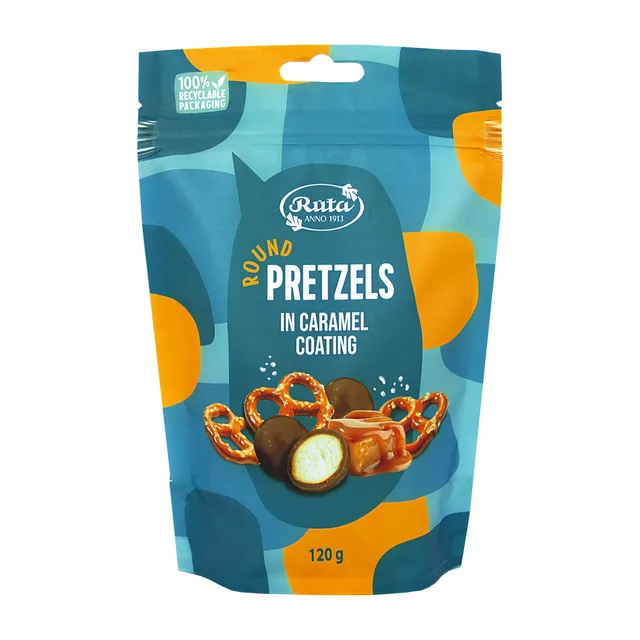 Balls with caramel glaze RŪTA PRETZELS, 120 g