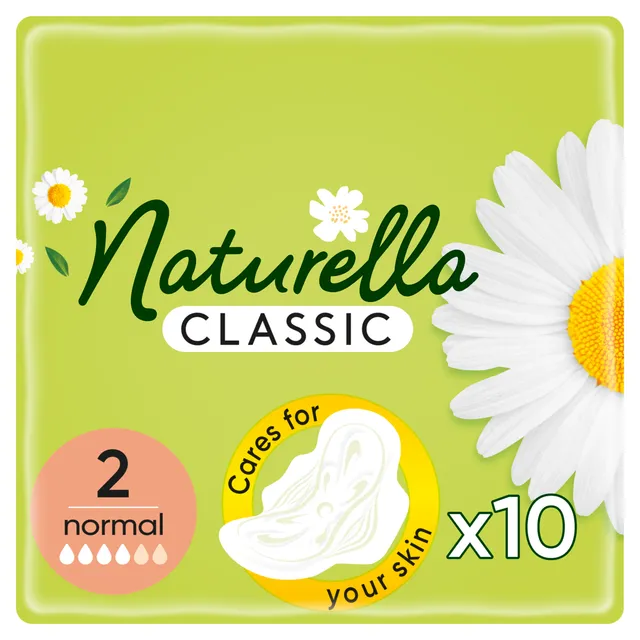 Higieniniai paketai NATURELLA Classic Normal, S2, 10 vnt.