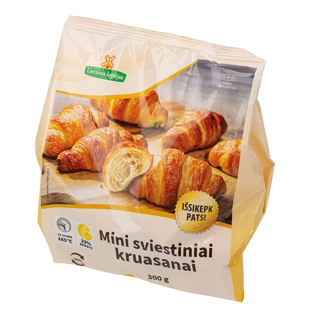 Mini sviestiniai rageliai kruasanai LIETUVOS KEPĖJAS, 300 g
