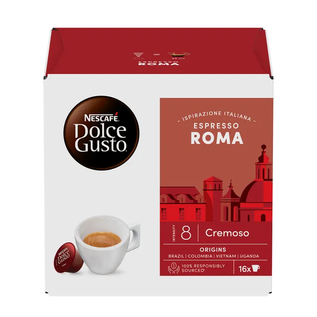 Kavos kapsulės NESCAFE DOLCE GUSTO ROMA, 16 vnt.