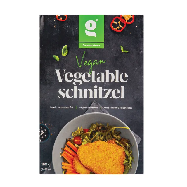 Kepti daržovių šniceliai GOURMET GREEN, 160 g
