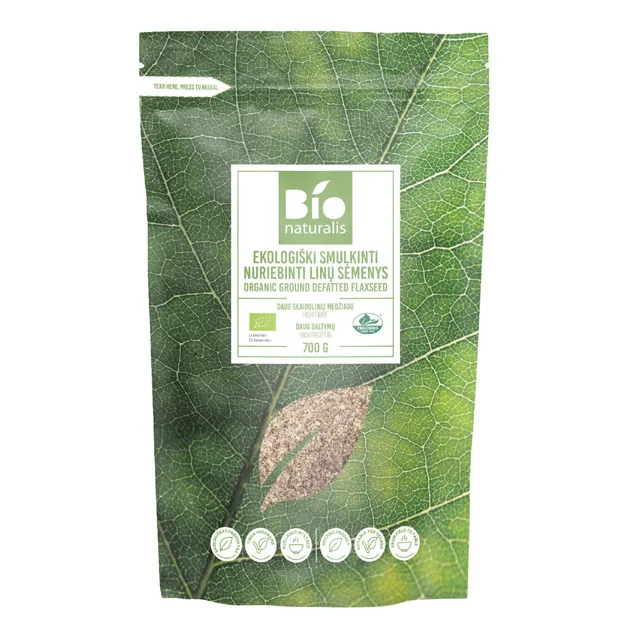 Organic Flaxseed Flour BIONATURALIS, 700 g
