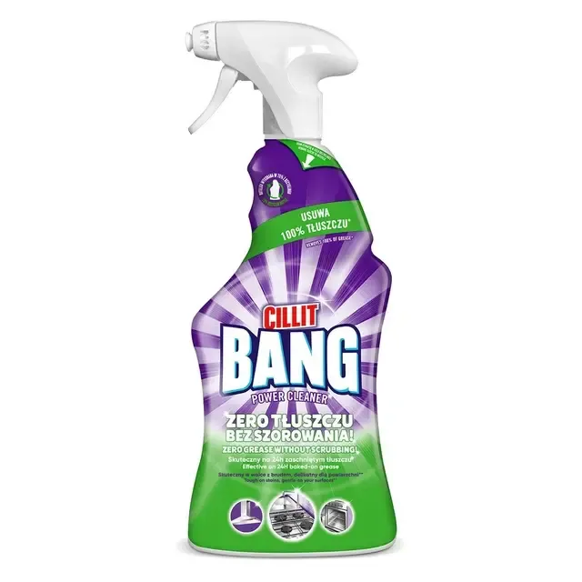 Riebalų ir nešvarumų valiklis CILLIT BANG GREASE & SMUDGES, 750 ml