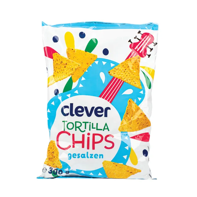 Kukurūzų traškučiai su druska CLEVER, 300 g