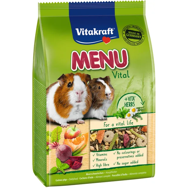 Jūrų kiaulyčių pašaras su daržovėmis VITAKRAFT MENU GEMUSE, 400 g