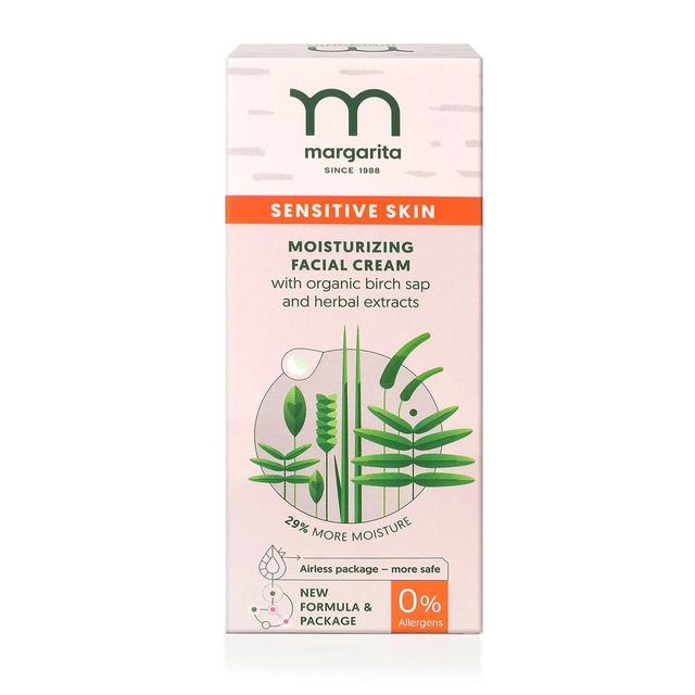 Moisturizing face cream MARGARITA SENSITIVE SKIN, 50 ml
