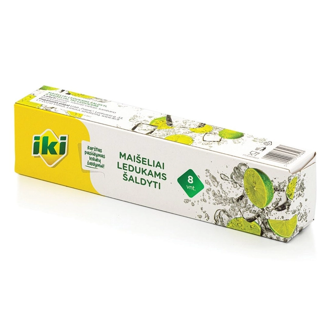Maišeliai ledukams šaldyti IKI, 8 vnt.
