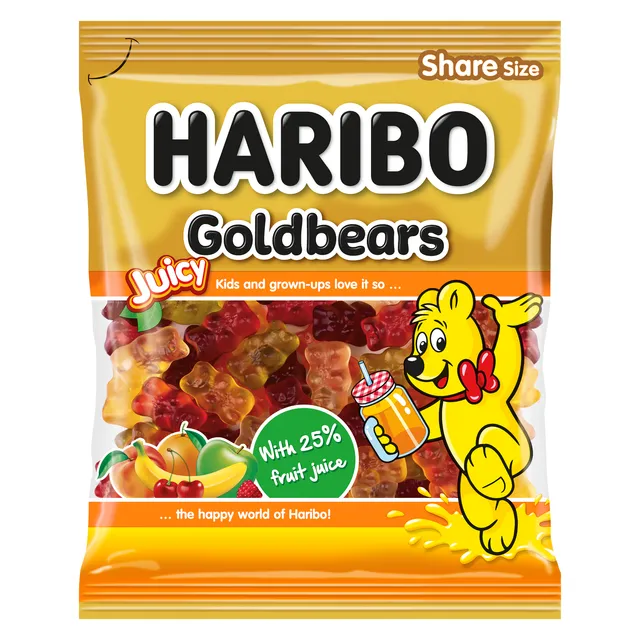 Candy - gummy bears HARIBO GOLDEN BEARS, 160 g