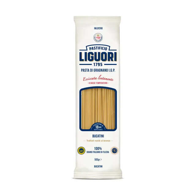 Kietagrūdžiai itališki makaronai LIGUORI BUCATINI, 500 g