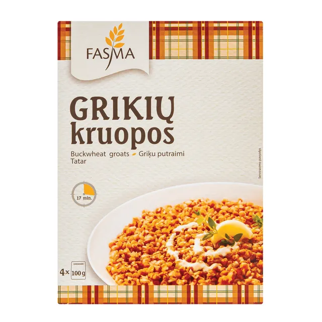 Lietuviški grikiai FASMA, 4 x 100 g