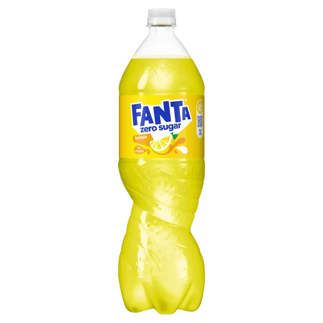 Gazuotas gėrimas FANTA LEMON ZERO, 1,5 l