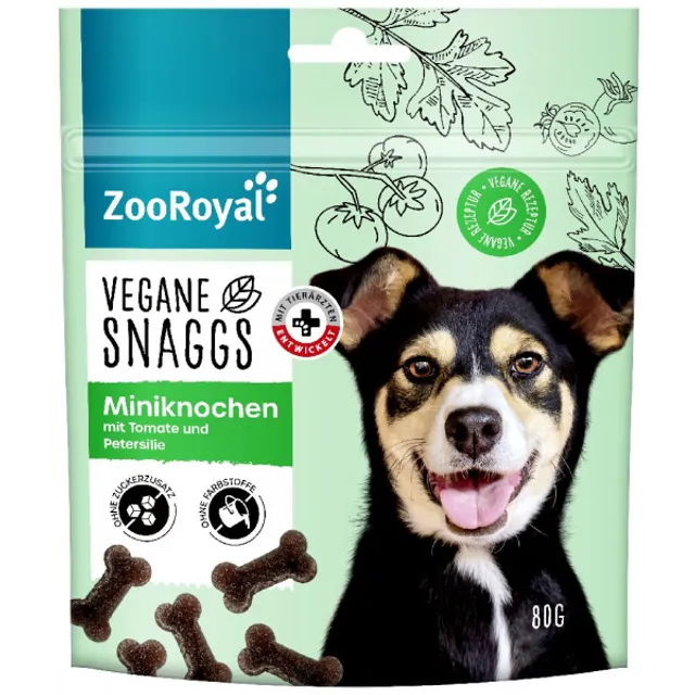 Vegan mini bones for dogs, ZOOROYAL, 80 g