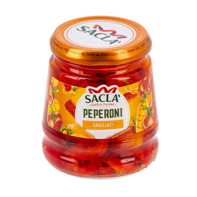 Гриль сладкие перцы в масле SACLA, 290 г