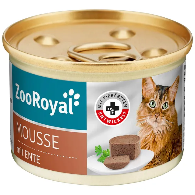 Утиный мусс для кошек ZOOROYAL, 85 г