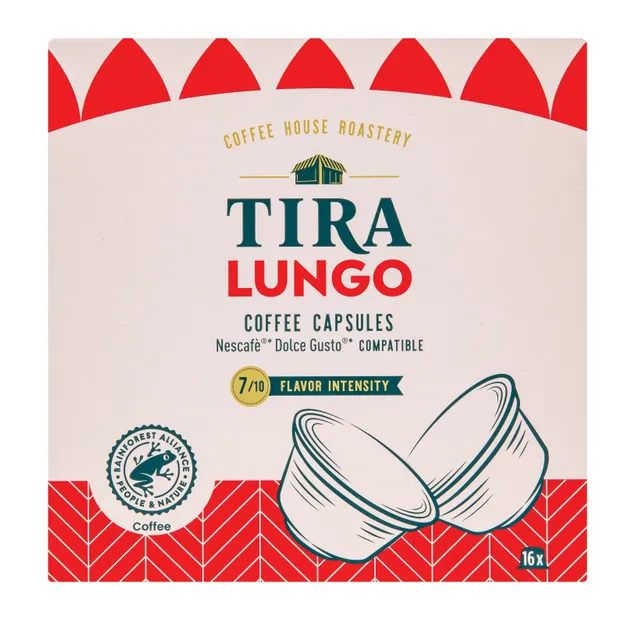 Coffee Capsules TIRA LUNGO DG, 16 pcs.