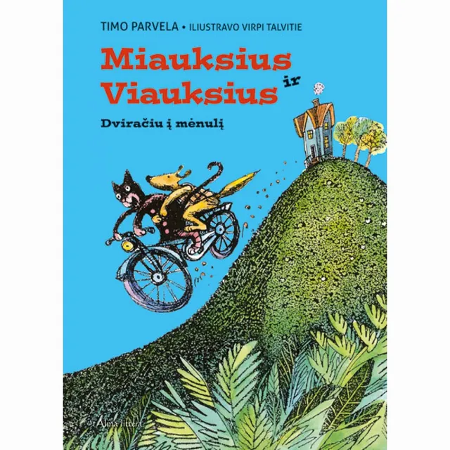 Knyga MIAUKSIUS IR VIAUKSIUS. DVIRAČIU Į MĖNULĮ