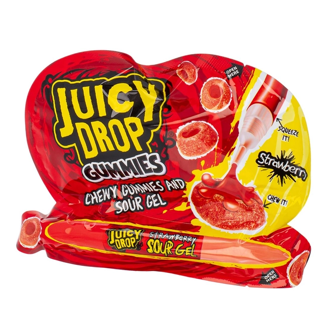 Kramtomieji saldainiai BAZOOKA JUICY DROP GUMMIE, 57 g