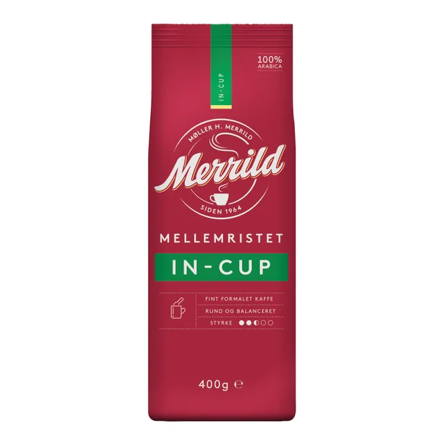 Ground coffee MERRILD IN CUP, 400 g