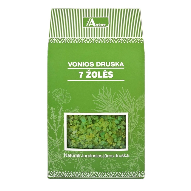 Vonios druska su 7 žolelėmis AQUA AMBER, 500 g