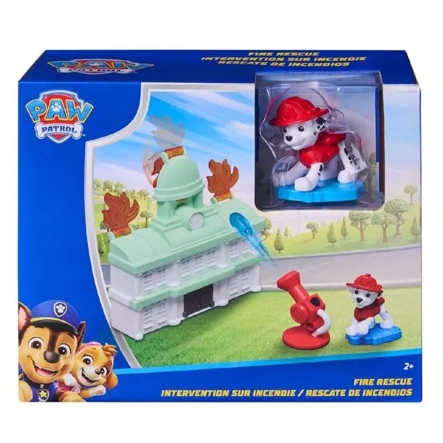 PAW PATROL mini žaidimų rinkinys Chase Adventure Tower / Marshall Fire Rescue, asort., 6075209