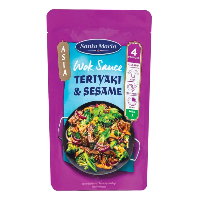 Wok padažas Teriyaki & Sesame SANTA MARIA,  150g
