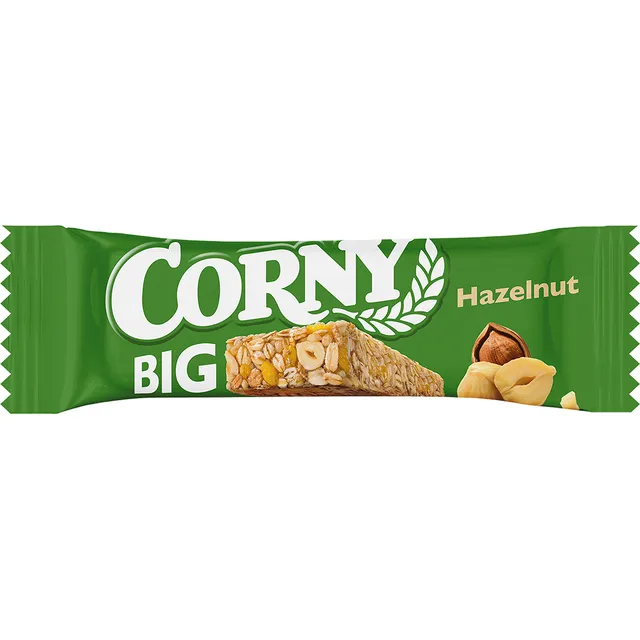Javainių batonėlis su lazdynų riešutais CORNY BIG, 50 g