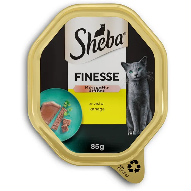 Indelis su vištiena SHEBA FINESSE, 85 g