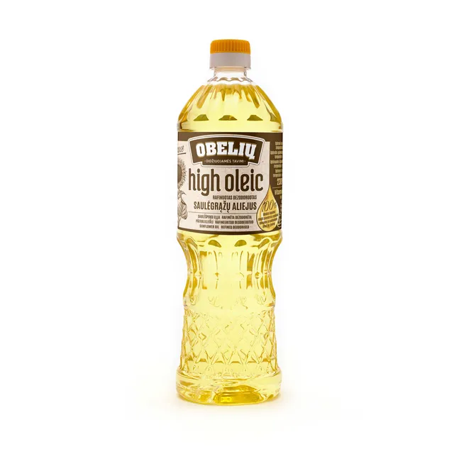 Saulėgrąžų aliejus OBELIŲ HIGH OLEIC, 900 ml