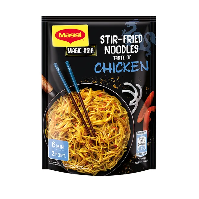 Greitai paruošiami vištienos skonio kiaušininiai makaronai MAGGI MAGIC ASIA, 121 g