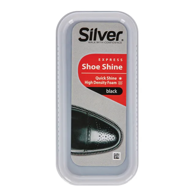 Juoda silikoninė batų kempinėlė SILVER MAXI, 1 vnt.