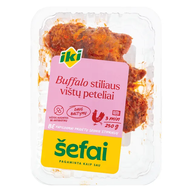 Buffalo stiliaus vištienos peteliai IKI ŠEFAI, 250 g