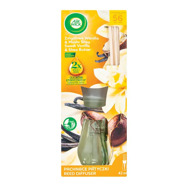 AIR WICK aromatinės lazdelės Sweet Vanilla & Shea Butter 42ml