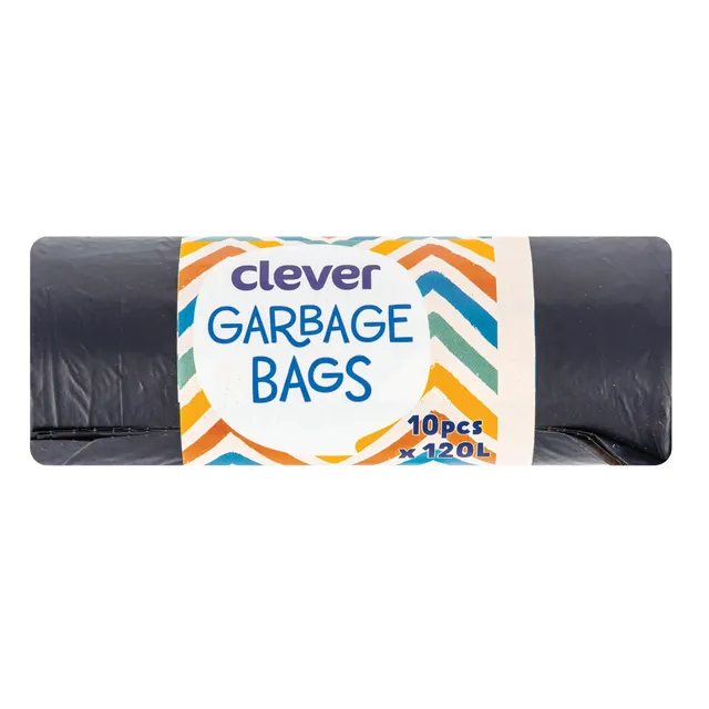 Šiukšlių maišai CLEVER 120 l, 10 vnt
