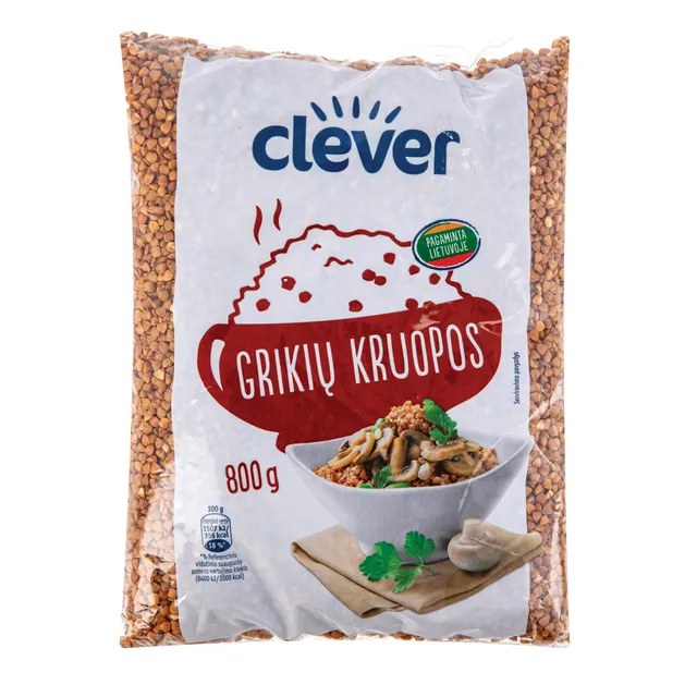 Grikių kruopos CLEVER, 800 g